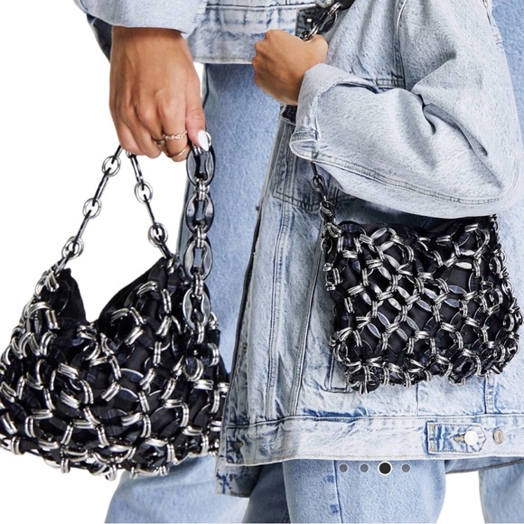 Top Shop Acrylic Chain Shoulder Bag - Picture 2 of 3